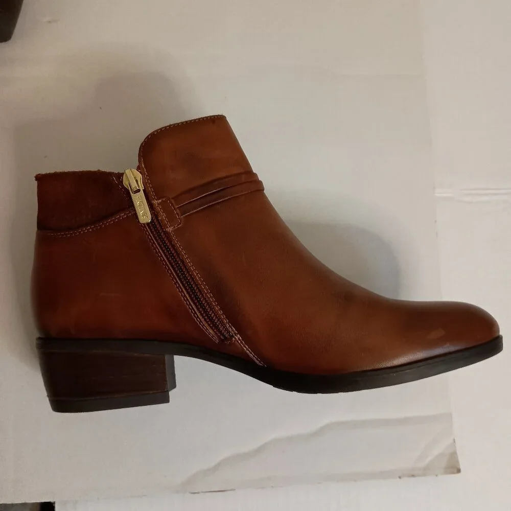 Pikolinos Daroca Tassel Ankle Boots Cuero Brown Women’s Size 38 (7.5 to 8) - Picture 8 of 15